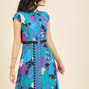 Plenty By Tracy Reese | Blue & Black Lace Floral